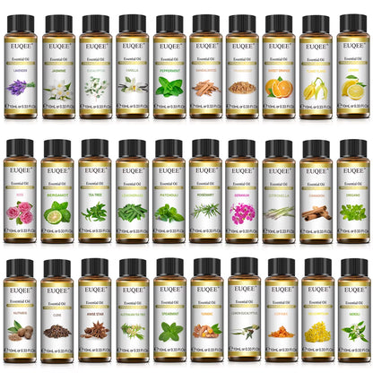 10Ml Pure Natural Essential Oil Lavender Jasmine Eucalyptus Vanilla Sandalwood Sweet Orange Lemon Oregano Neroli Fragrance