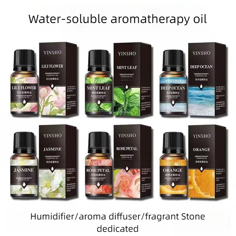 17 Flavors 10Ml Essential Oils for Aroma Diffuser Airhumidifier Home Water-Soluble Lavender Rose Eucalyptus White Peach Oolong