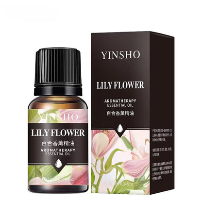 17 Flavors 10Ml Essential Oils for Aroma Diffuser Airhumidifier Home Water-Soluble Lavender Rose Eucalyptus White Peach Oolong